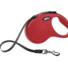 Flexi Classic Tape Rectractable Dog Leash - 55 Lbs - Red - Medium - 16 Feet