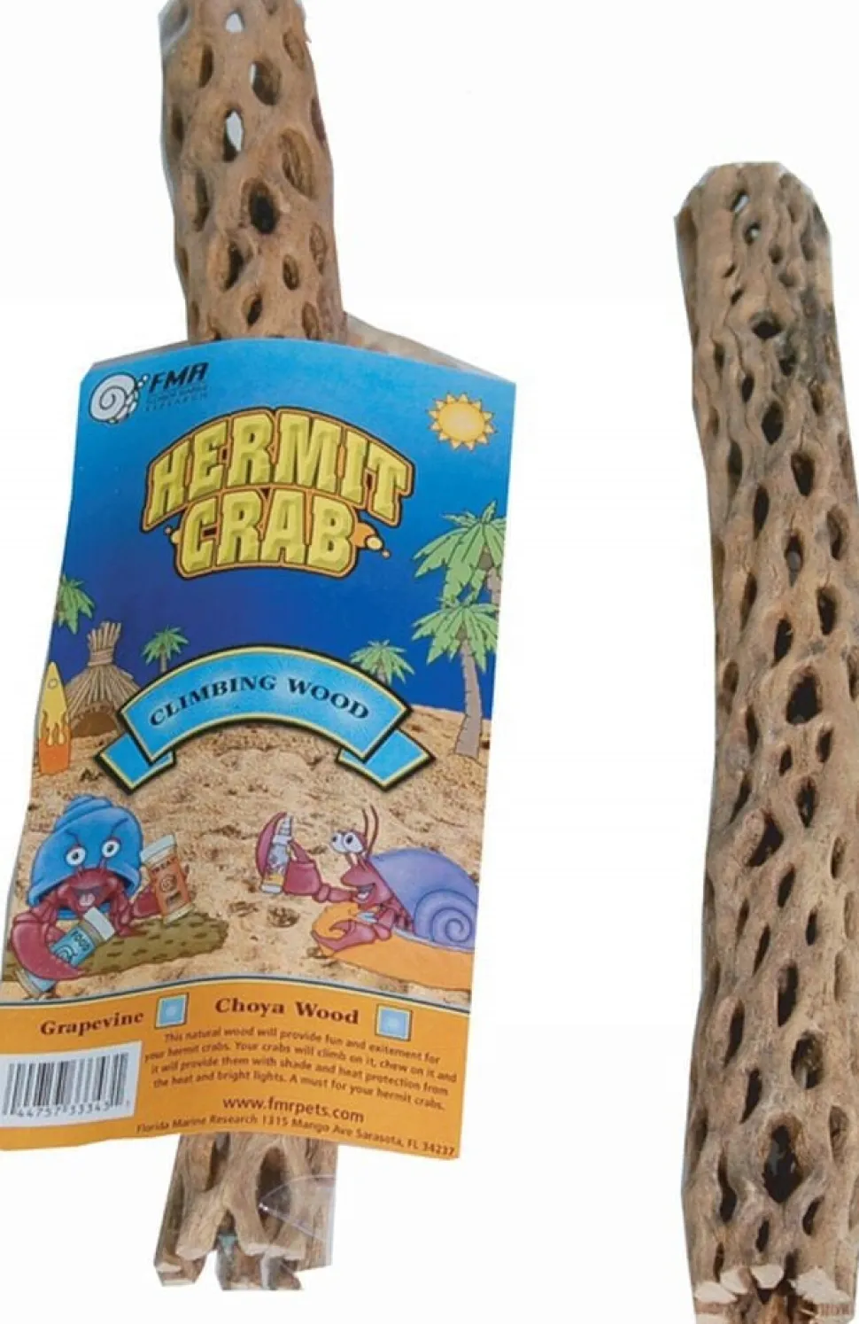 Florida Marine Research Hermit Crab Choya Wood - Brown - Large