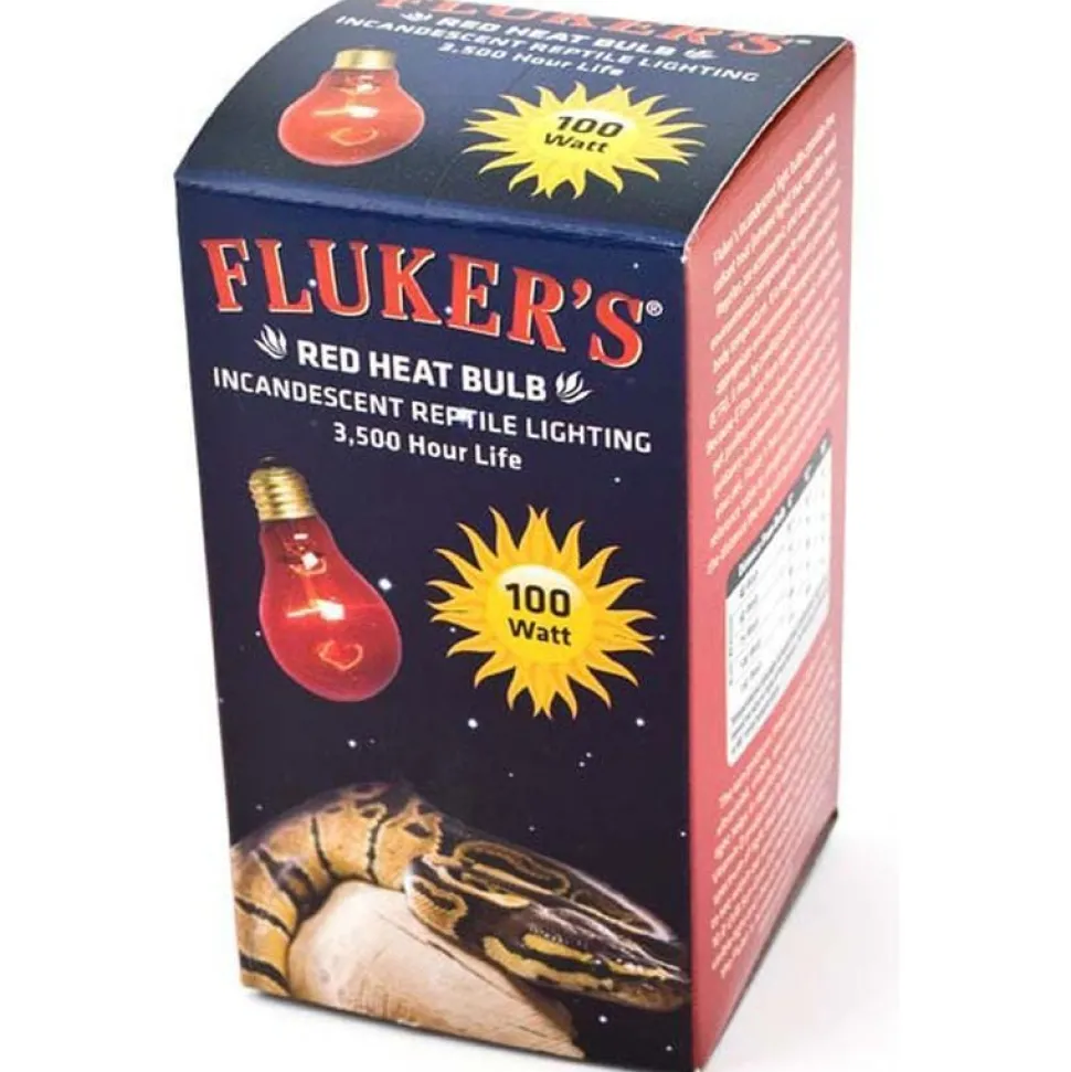Fluker's Red Heat Bulb - 100 W