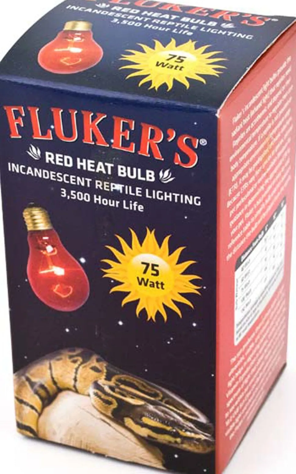 Fluker's Red Heat Bulb - 75 W