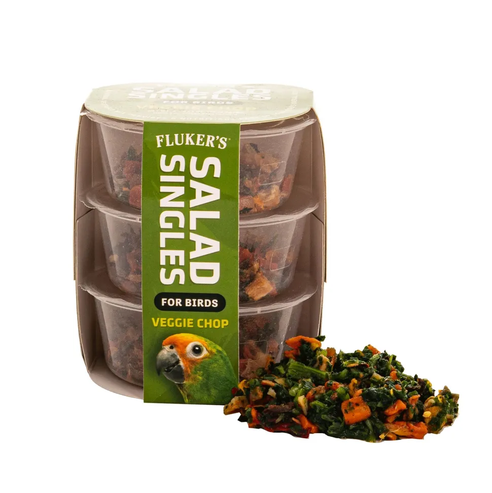 Fluker's Salad Singles Bird Mix - Veggie Blend - 3 pk