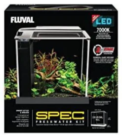 Fluval SPEC III Desktop Aquarium Kit - Black - 2.6 gal