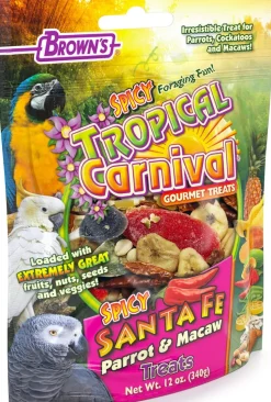F.M. Brown's Super Premium Spicy Santa Fe Parrot Bird Treats - 12 oz
