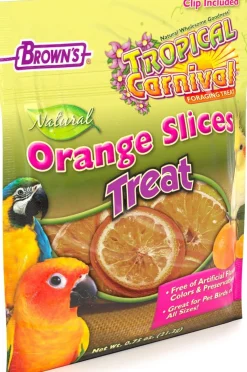 F.M. Brown's Super Premium Ext Nat Orange Slices Bird Treats - 0.75 oz