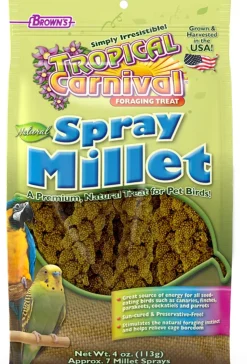 F.M. Brown's Super Premium Natural Spray Millet Bird Treats - 7 Count