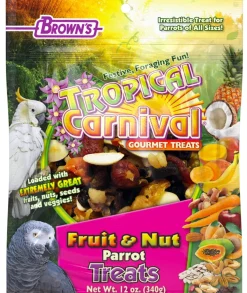 F.M. Brown's Super Premium TC Fruit & Nut Parrot Bird Treats - 12 oz