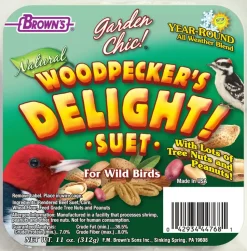 F.M. Brown's Supreme Woodpecker Cake Suet Cakes Bird Food - 11 oz