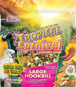 F.M. Brown's Tropical Carnival Large Hookbill Bird Food - 5 lb Bag