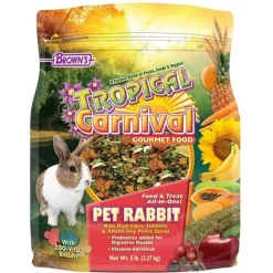 F.M. Brown's Tropical Carnival Rabbit Gourmet Small Animal Food - 5 lb Bag