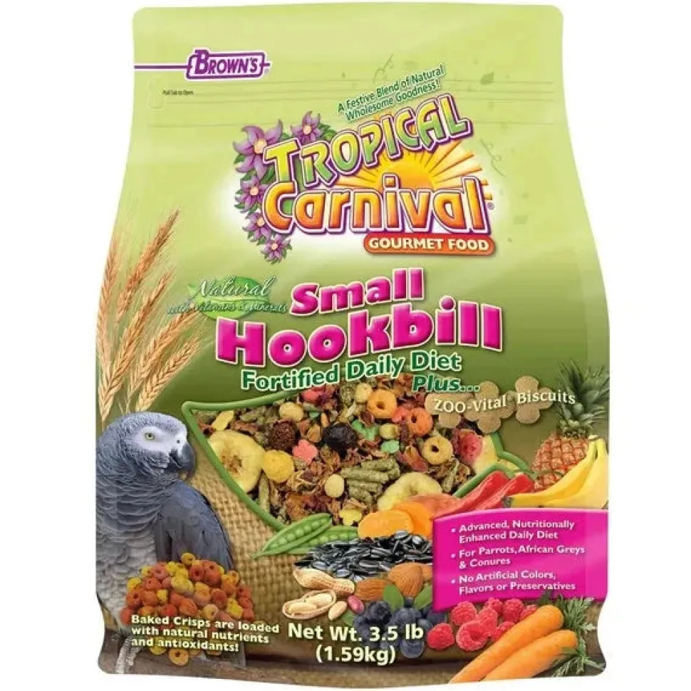 F.M. Brown's Tropical Carnival Natural Small Hookbill Bird Food - 3.5 lb Bag