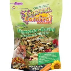 F.M. Brown's Tropical Carnival Natural Hamster-Gerbil Gourmet Small Animal Food - 2 lb Bag