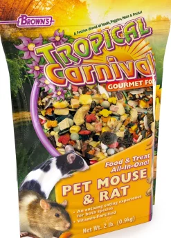 F.M. Brown's Tropical Carnival Rat-Mouse Gourmet Small Animal Food - 2 lb Bag