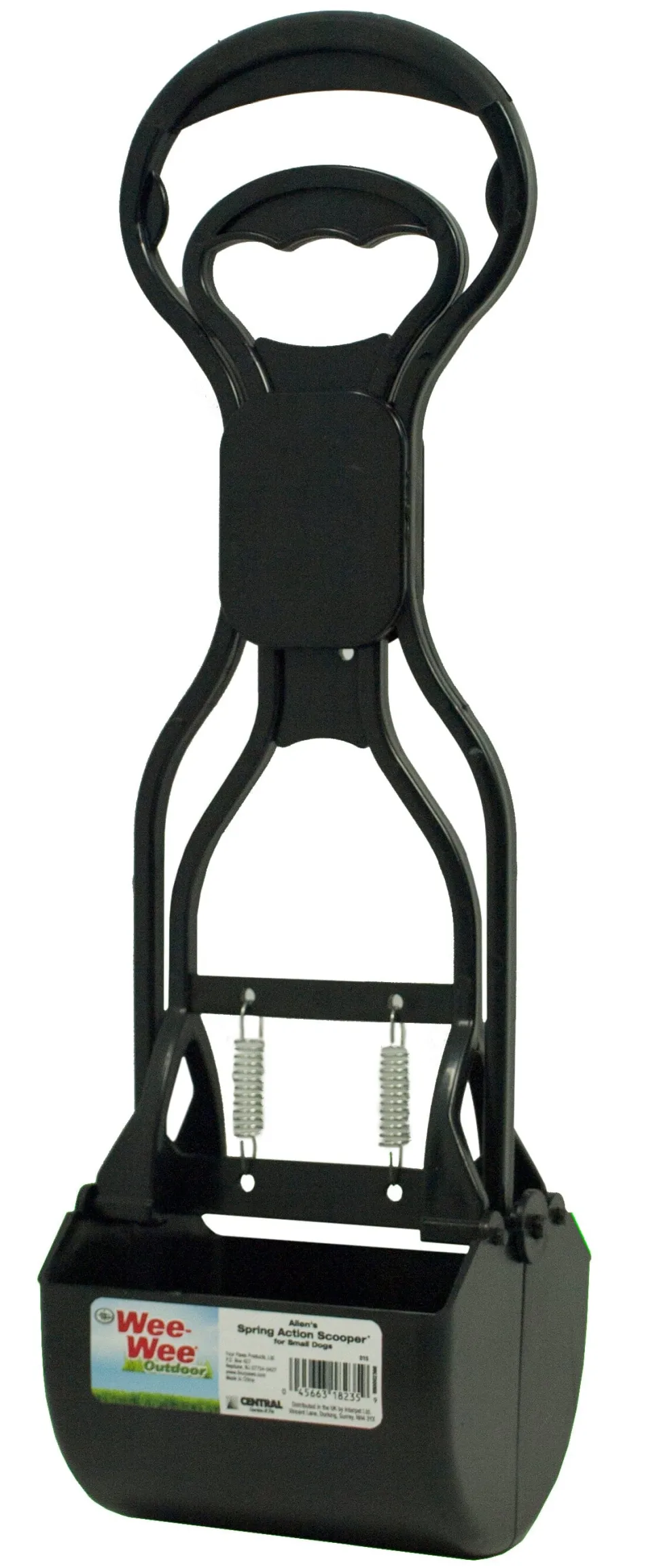 Four Paws Allen's Spring Action Dog Scooper For Hard Surfaces Hard Surfaces - 3.75 in X 4.5 in X 15.5 in
