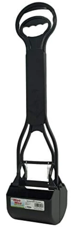 Four Paws Allens Spring Action Scooper Dog Waste Pick Up - Black - Reg