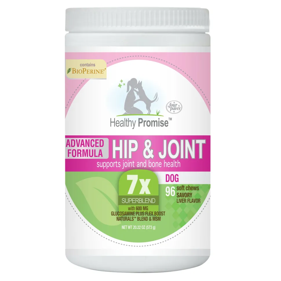 Four Paws Healthy Promise Advanced Formula Hip & Joint Supplement for Dogs Soft Chews Hip & Joint - 96 Count