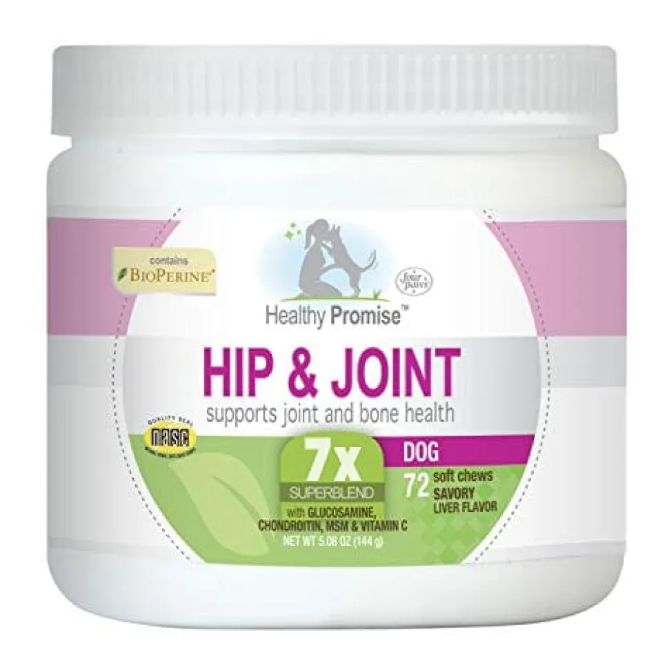 Four Paws Healthy Promise Hip & Joint Chew for Dogs - Liver - 72 Count