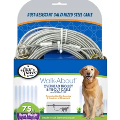Four Paws Heavy Weight Trolley Exerciser Silver - 75 ft