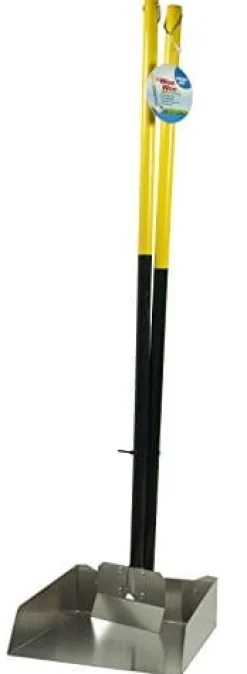 Four Paws Pooper Scooper Spade Set Dog Waste Pick Up - Yellow and Green - Small