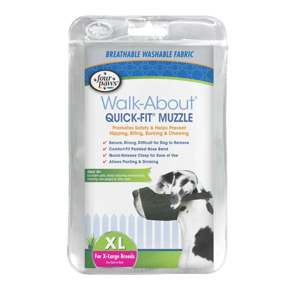 Four Paws Walk-About Quick-Fit Dog Muzzle - 5 - Extra Large
