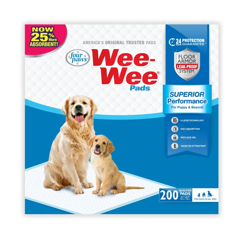 Four Paws Wee Wee Absorbent Pads for Dogs Standard - 200 Count