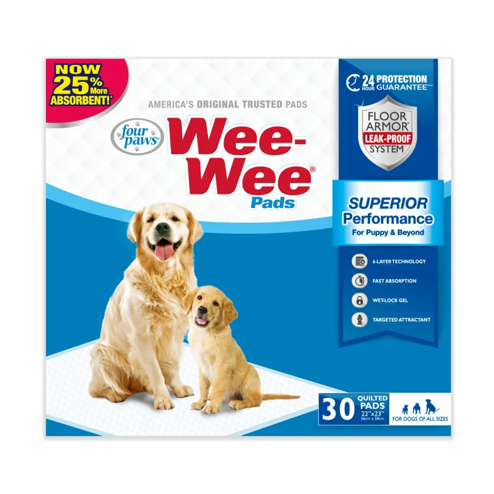Four Paws Wee Wee Absorbent Pads for Dogs Standard - 30 Count