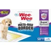 Four Paws Wee-Wee Pads with Insta-Rise® Border - Dog Pee Pads Insta-Rise Border - 50 Count