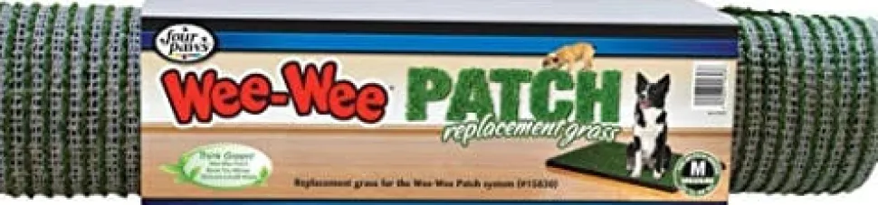 Four Paws Wee-Wee Patch Replacement Grass Dog Training Pads - Medium - 30 X 20 In