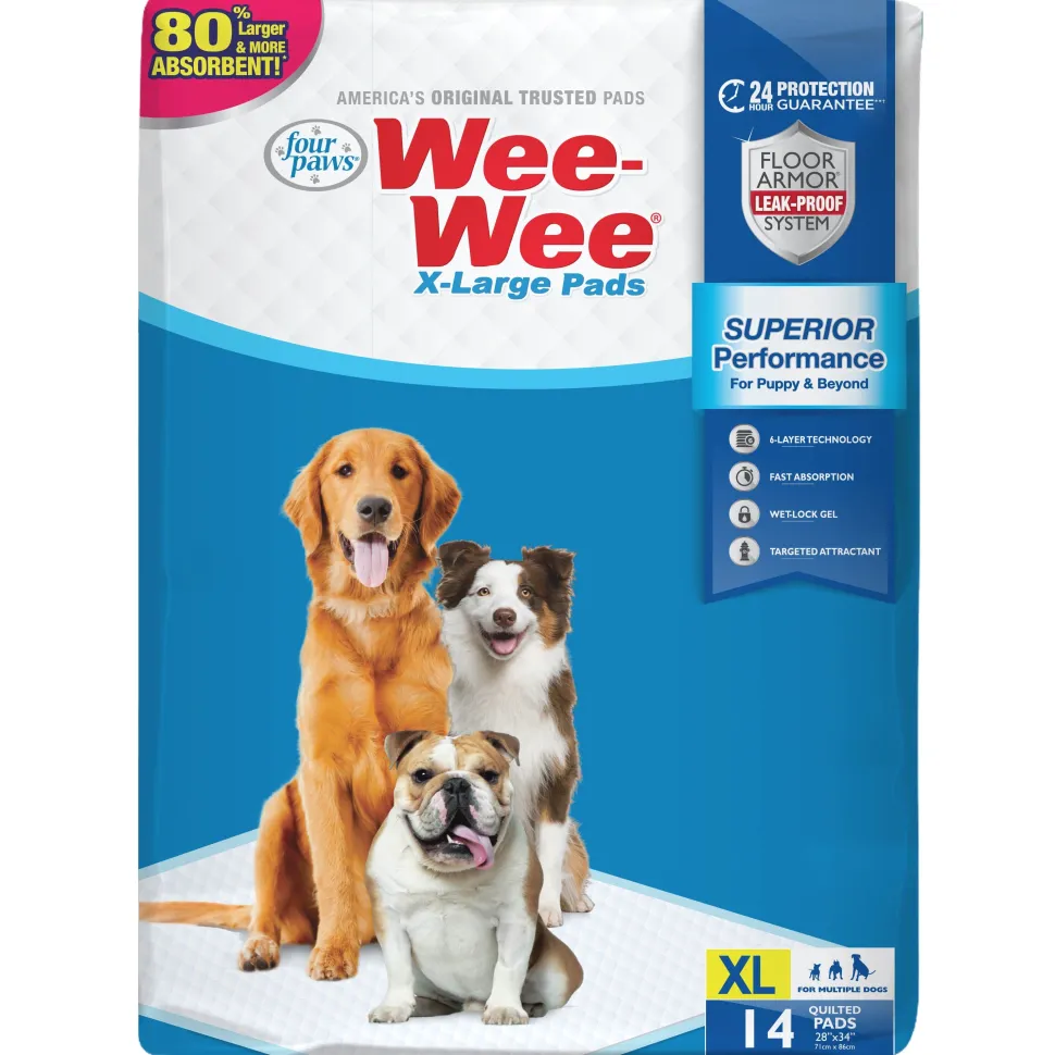 Four Paws Wee-Wee Superior Performance Dog Pads - Extra Large - 14 Count