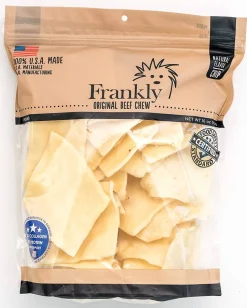 Frankly Pet Beef Chips Natural Dog Chews - 1 lb Bag