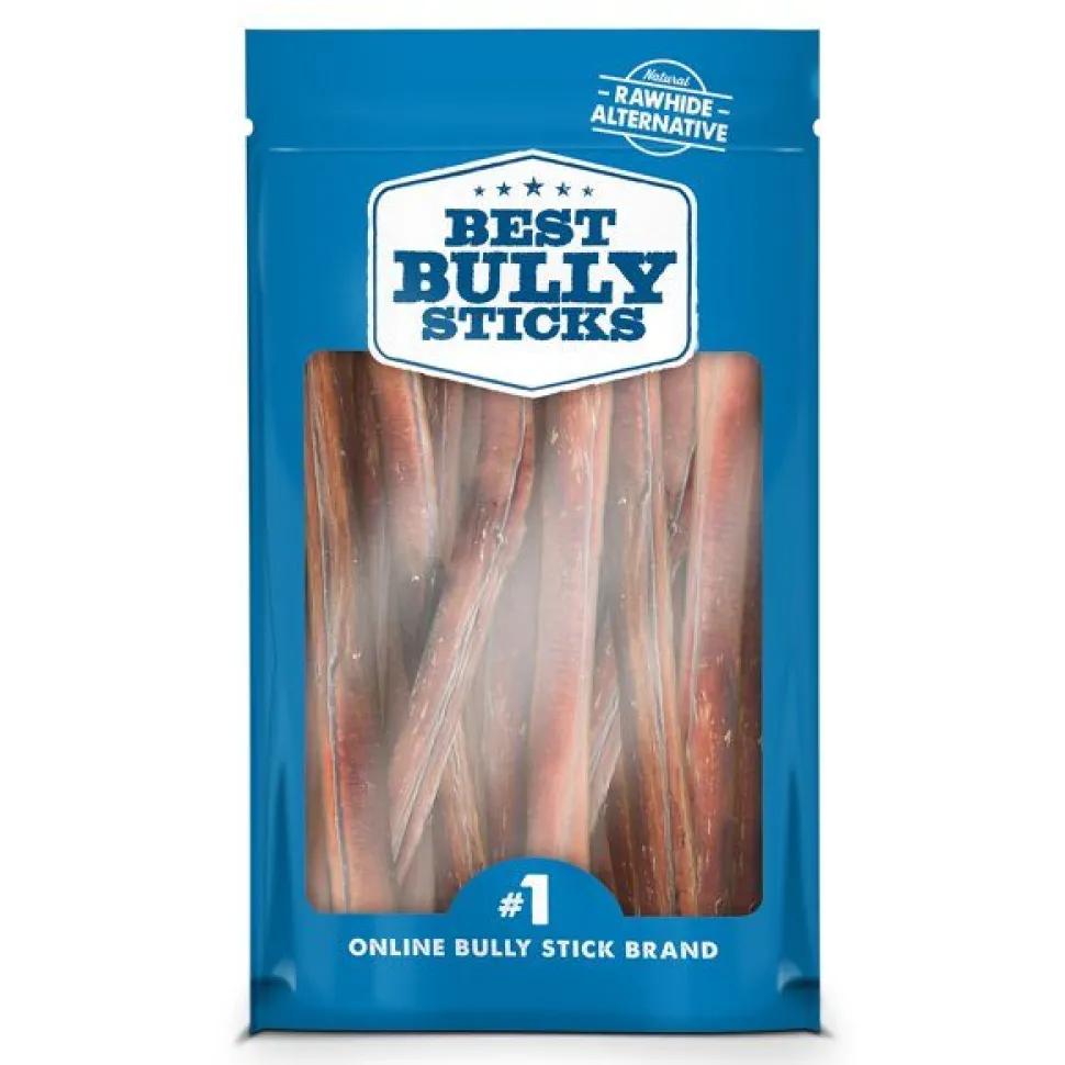 Frankly Pet Chicken Mega Beefy Dog Bully Sticks Display - 10 Inch - 12 Pack