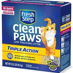 Fresh Step Clean Paws Triple Action Cat Litter - Scented - 22.5 Lbs