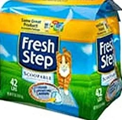 Fresh Step Odor Shield Clumping Cat Litter with Febreze - 42 Lbs