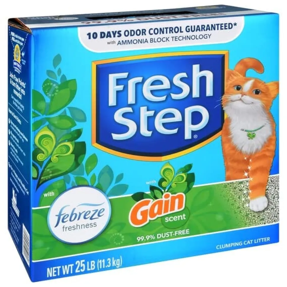 Fresh Step with Febreze Cat Litter - Gain Scent - 25 Lbs