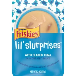 Friskies Lil Slurprises With Flaked Tuna Cat Food Compliment
