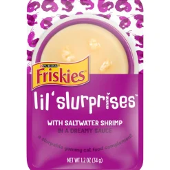 Friskies Lil Slurprises With Saltwater Shrimp Cat Food Compliment