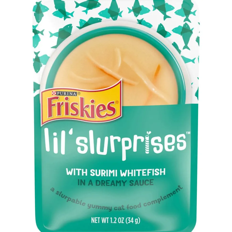 Friskies Lil Slurprises With Surimi Whitefish Cat Food Compliment