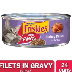 Friskies Prime Filets Turkey Dinner In Gravy Canned Cat Food