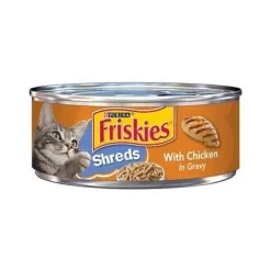 Friskies Savory Shreds with Chicken in Gravy Canned Cat Food