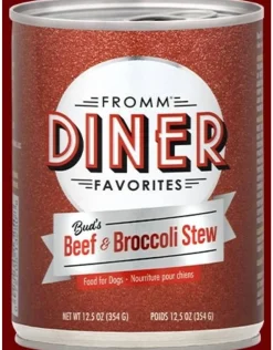 FROMM Diner Favorites Bella's Beef Barkundy Stew Canned Dog Food - 12.5 Oz - Case of 12