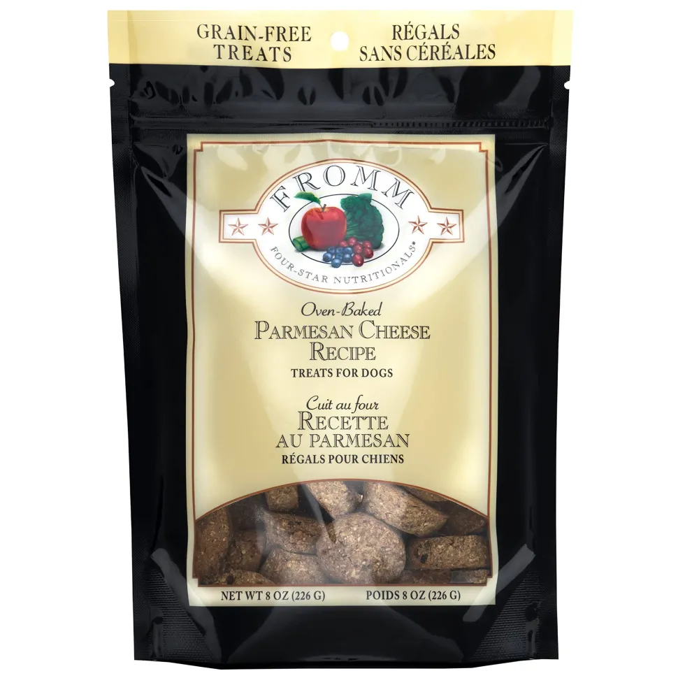 FROMM Four-Star Nutritionals Parmesan Cheese Baked Dog Treats - 8 Oz