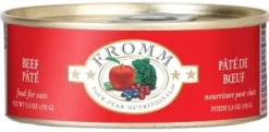 FROMM Four-Star Nutritionals Beef Pate Canned Cat Food - 5.5 Oz - Case of 12