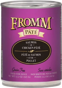 FROMM Gold Grain-Free Salmon and Chicken Pate Canned Dog Food - 12.2 Oz - Case of 12