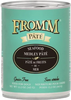 FROMM Gold Grain-Free Seafood Pate Canned Dog Food - 12 Oz - Case of 12