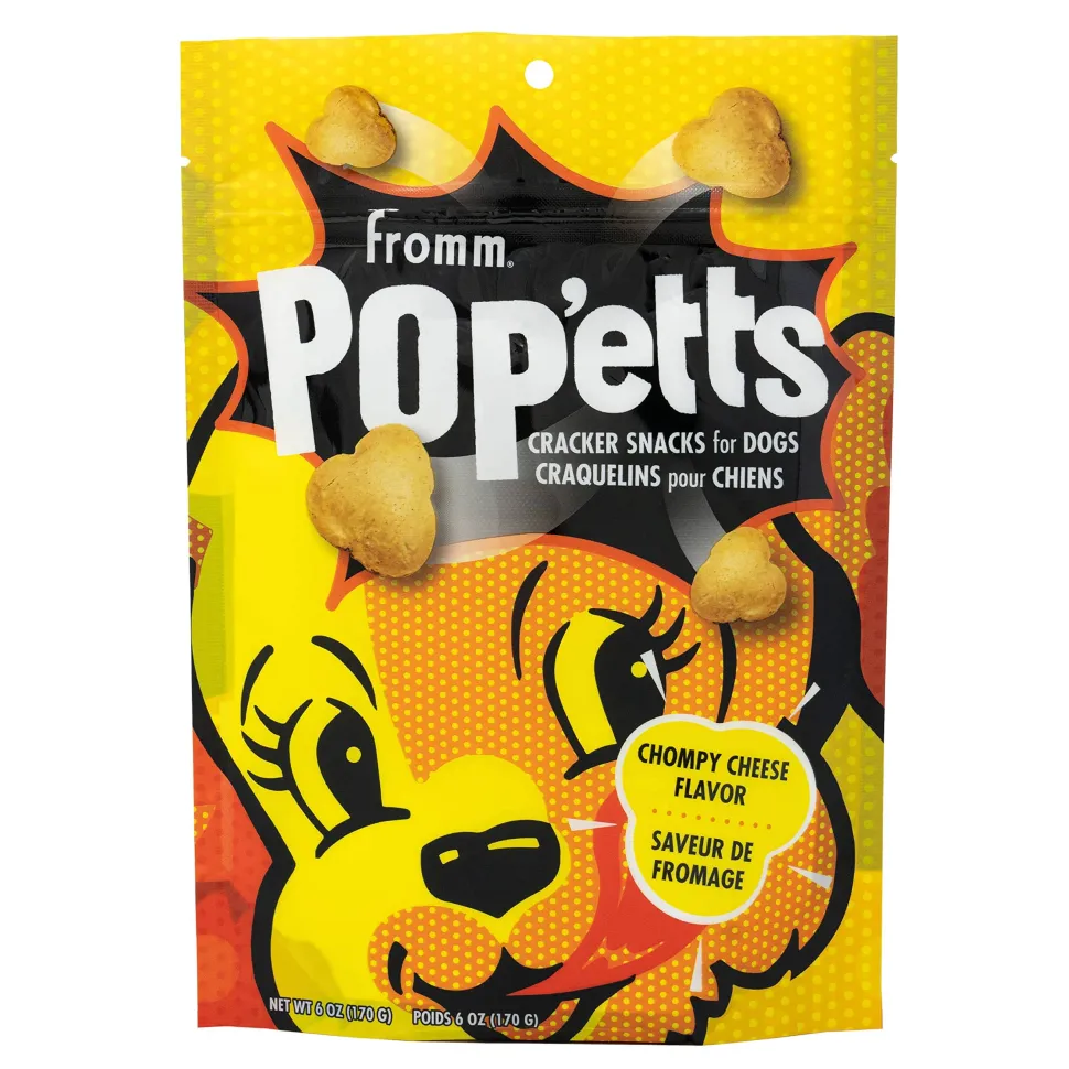 FROMM Pop'etts Crispy-Airy Chompy Cheese Crunchy Dog Treats - 6 Oz
