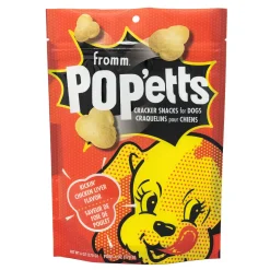 FROMM Pop'etts Crispy-Airy Kickn' Chicken Liver Crunchy Dog Treats - 6 Oz