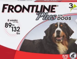 Frontline Plus Flea and Tick for Dogs - 88 - 132 Lbs - 3 Pack
