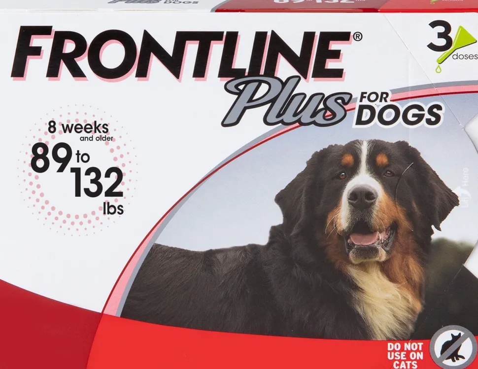 Frontline Plus Flea and Tick for Dogs - 88 - 132 Lbs - 3 Pack