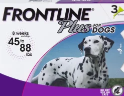 Frontline Plus Flea and Tick for Dogs - 45 - 88 Lbs - 3 Pack
