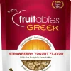 Fruitables Greek Strawberry Yogurt Crunchy Dog Treats - 7 oz Pouch