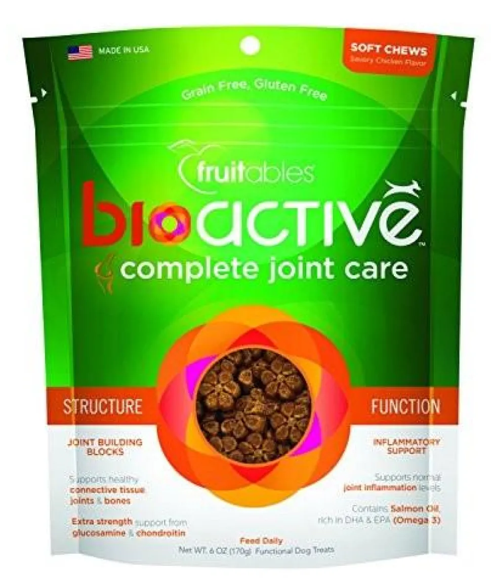 Fruitables Pet BioActive Complete Joint Care Complete Joint Care Treats Soft and Chewy Dog Treats - 6 oz Pouch
